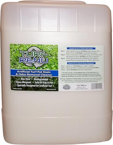 محلول التنظيف الأنزيمي الحيوي TURF RENU Tr10132 للعشب الصناعي/الاصطناعي والتحكم في رائحة الحيوانات الأليفة مع بخاخ، 32 أونصة، قد تختلف العبوة in Kuwait