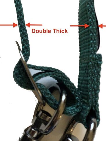 Majestic Ally Pack of 2, Double Thick Trailer Tie for Horse Haulage, with Adjustable Buckle, Panic Snap and Bull Snap – 1 Inch by 36 Inch (Black) in Saudi Arabia