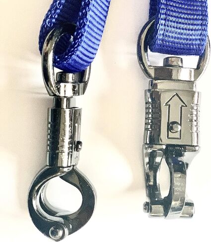 Majestic Ally Pack of 2, Double Thick Trailer Tie for Horse Haulage, with Adjustable Buckle, Panic Snap and Bull Snap – 1 Inch by 36 Inch (Black) in Saudi Arabia