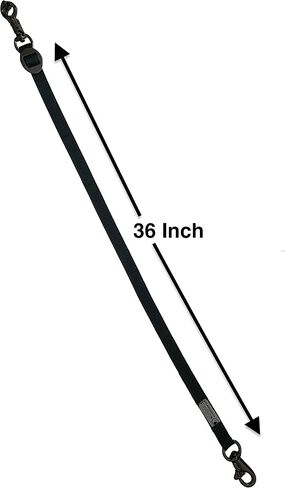 Majestic Ally Pack of 2, Double Thick Trailer Tie for Horse Haulage, with Adjustable Buckle, Panic Snap and Bull Snap – 1 Inch by 36 Inch (Black) in Saudi Arabia