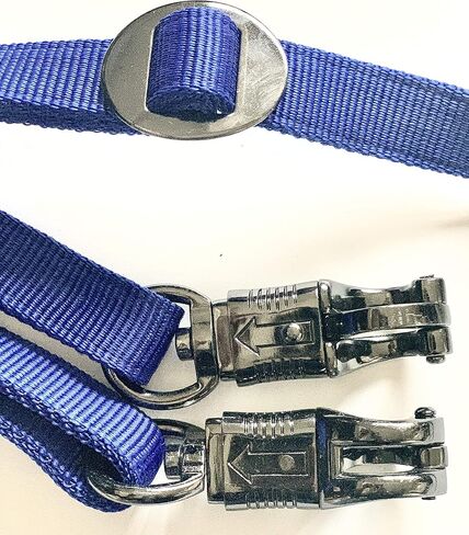Majestic Ally Pack of 2, Double Thick Trailer Tie for Horse Haulage, with Adjustable Buckle, Panic Snap and Bull Snap – 1 Inch by 36 Inch (Black) in Saudi Arabia