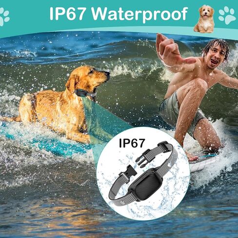 طوق نباح الكلاب - طوق نباح ذكي قابل لإعادة الشحن من نوغات، 8 أصوات تنبيه اهتزازية قابلة للتعديل وحساسية، طوق مضاد للنباح للكلاب الصغيرة والمتوسطة والكبيرة (أسود) in Kuwait