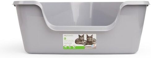 So Phresh High-Back Corner Grey Litter Box, 26.25" L x 21.5" W x 10" H in Kuwait