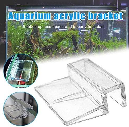 6 قطع من غطاء زجاجي شفاف لحوض السمك من بيتزلايف ورلد، غطاء داعم بمشبك تثبيت مناسب لـ 12 ملم in Kuwait