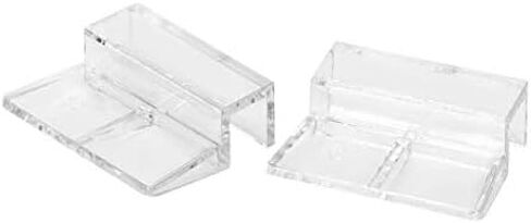 Hffheer 20Pcs Aquarium Glass Cover Clip Acrylic Universal Lid Clips for Rimless Aquariums Clear Color Acrylic Aquarium Glass Cover Holder(12mm) in Kuwait