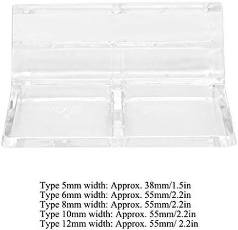 Hffheer 20Pcs Aquarium Glass Cover Clip Acrylic Universal Lid Clips for Rimless Aquariums Clear Color Acrylic Aquarium Glass Cover Holder(12mm) in Kuwait