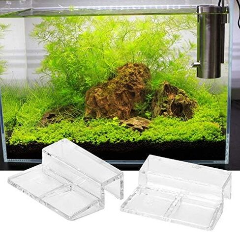 Hffheer 20Pcs Aquarium Glass Cover Clip Acrylic Universal Lid Clips for Rimless Aquariums Clear Color Acrylic Aquarium Glass Cover Holder(12mm) in Kuwait
