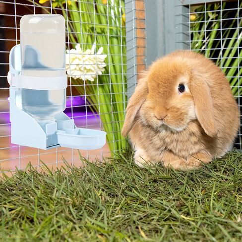2 Pcs Water Bottle No Drip Blue Water Feeder 17oz Water Dispenser Hanging Water Fountain Automatic Dispenser Pet Cage Water Feeder for Bunny Ferret Hamster Guinea Pig Small Animal in Saudi Arabia