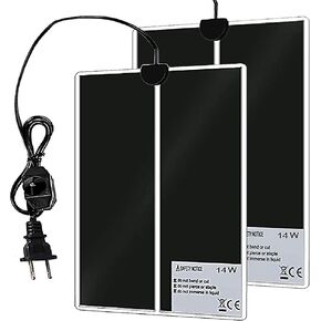 لينيفار قطعتان من وسادات تسخين الزواحف لضبط درجة الحرارة تحت الخزان للسلاحف والسلاحف الملتحية والتنين والثعبان والسحلية والسلطعون الناسك (14 واط) in Kuwait