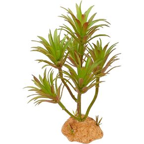 woyrise الزواحف النباتات الاصطناعية ديكور Terrarium، مخبأ البرمائيات الموائل البرمائية خزان التنين الملتحي الزينة تناسب أبو بريص متوج ليوبارد السحلية الحرباء الكرة بايثون الأفعى الضفدع - Monstera