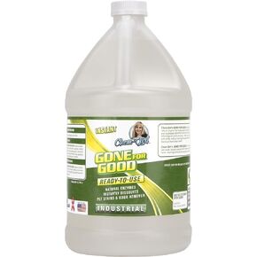Gone For Good - Professional Enzymatic Stain & Odor Remover - Remove Pet Urine + Prevent Repeat Habits | Concentrated, All Natural, Pet Safe, Indoor/Outdoor, For Hard & Soft Surfaces - 1 Gallon in Saudi Arabia