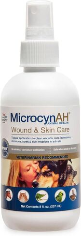 Manna Pro Microcyn AH Wound & Skin Care Spray for Pets 89ml, 3 Ounces, WHITE in Saudi Arabia