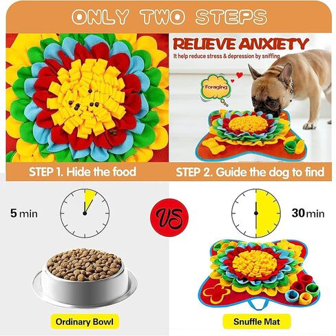aidudupet snuffle mat للكلاب، الحيوانات الأليفة يعامل حصيرة التغذية للكلاب الصغيرة / المتوسطة السلالة، snuffle mat البطيء تغذية الكلب snuffle mat للتدريب وتخفيف التوتر يشجع مهارات العلف الطبيعية in Kuwait