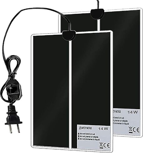 لينيفار قطعتان من وسادات تسخين الزواحف لضبط درجة الحرارة تحت الخزان للسلاحف والسلاحف الملتحية والتنين والثعبان والسحلية والسلطعون الناسك (14 واط) in Kuwait