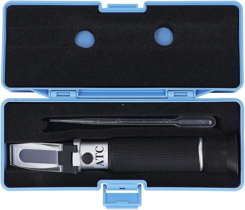 Wisecoco Salinity Refractometer, Double Scale 0‑100 PPT 1.000‑1.070 Portable ATC Salinity Meter, for Aquarium Marine Monitoring Agriculture Fish Farming in Saudi Arabia