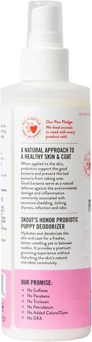 SKOUT'S HONOR: Probiotic Deodorizer 8 fl. oz. - Hydrates and Deodorizes Fur, Supports Pet’s Natural Defenses, PH-Balanced and Sulfate Free - Avocado Oil (Happy Puppy) in Saudi Arabia