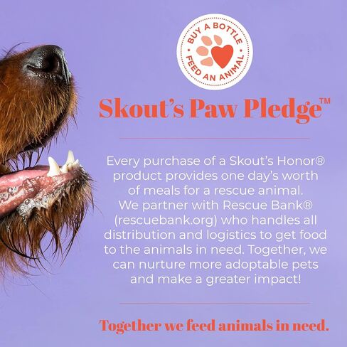 SKOUT'S HONOR: Probiotic Deodorizer 8 fl. oz. - Hydrates and Deodorizes Fur, Supports Pet’s Natural Defenses, PH-Balanced and Sulfate Free - Avocado Oil (Happy Puppy) in Saudi Arabia