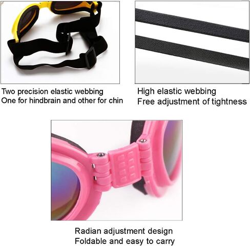 قطعتان من نظارات الحيوانات الأليفة الأنيقة، نظارة شمسية رائعة للكلاب، نظارات شمسية مضادة للماء ومضادة للرياح، نظارة شمسية للحماية من الأشعة فوق البنفسجية للكلاب الكبيرة in Kuwait