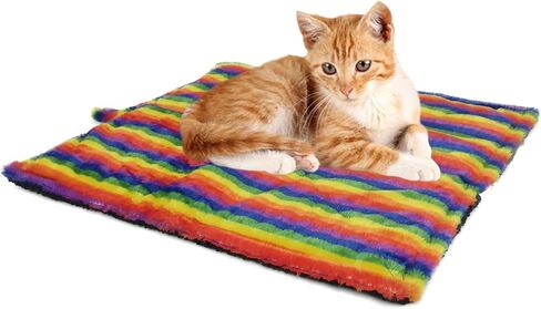 Pets Self Heating Thermal Cat Mat & Napping Pad (Leopard Brown) in Kuwait