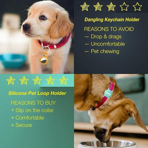 Cat Collar Holder for Airtag, Cat & Small Dog Harness Case for Air Tag in Saudi Arabia