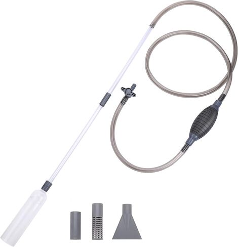 منظف ​​الحصى الكهربائي لحوض السمك من شيرلام، مجموعة أدوات تنظيف الخزان الأوتوماتيكية 5 في 1، مبدل مياه مكنسة كهربائية قابلة للإزالة، منظف الطحالب الرملية، فلتر غسيل سيفون، مزيل مياه الطحالب لخزان أسماك السلحفاة/بيتا in Kuwait