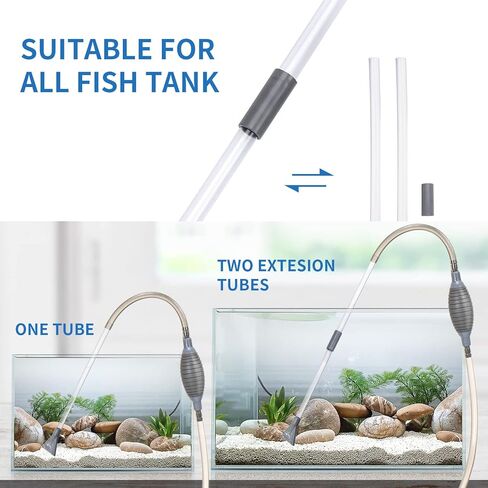 منظف ​​الحصى الكهربائي لحوض السمك من شيرلام، مجموعة أدوات تنظيف الخزان الأوتوماتيكية 5 في 1، مبدل مياه مكنسة كهربائية قابلة للإزالة، منظف الطحالب الرملية، فلتر غسيل سيفون، مزيل مياه الطحالب لخزان أسماك السلحفاة/بيتا in Kuwait