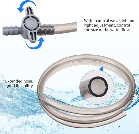 منظف ​​الحصى الكهربائي لحوض السمك من شيرلام، مجموعة أدوات تنظيف الخزان الأوتوماتيكية 5 في 1، مبدل مياه مكنسة كهربائية قابلة للإزالة، منظف الطحالب الرملية، فلتر غسيل سيفون، مزيل مياه الطحالب لخزان أسماك السلحفاة/بيتا in Kuwait