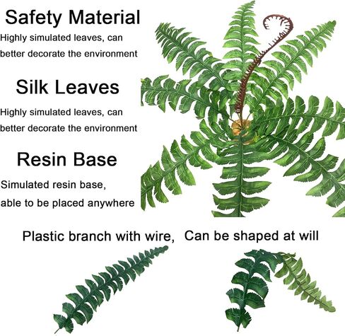 Reptile Artificial Plants with Base, Terrarium Decor Amphibian Habitat Plant, Bearded Dragon Tank Accessories fit Gecko Lizard Chameleon Snake Frog - Monstera Adansonni in Saudi Arabia