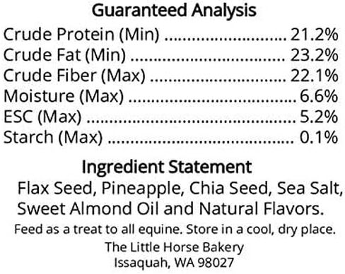 The Little Horse Bakery Flax Snackers Low Sugar, Low Starch Healthy Horse Treats 12 oz. in Saudi Arabia