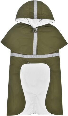 Waterproof Dog Coat for Small to Medium Dog Raincoat Apparel, Dog Raincoat Poncho Waterproof Dog Clothes Pet Jacket Dog Raincoats Jacket for Small to Medium Dogs(Red,3XL) in Kuwait