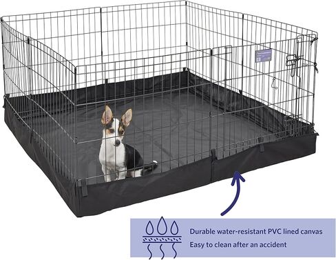 MidWest Homes for Pets Universal Pet Playpen 2-Panel Extension Kit | Fits Metal 24-Inch Dog Pens | Kit Measures 24H x 47.50W Inches| Includes 4 Thumb Snaps, 2 Ground Stakes in Saudi Arabia