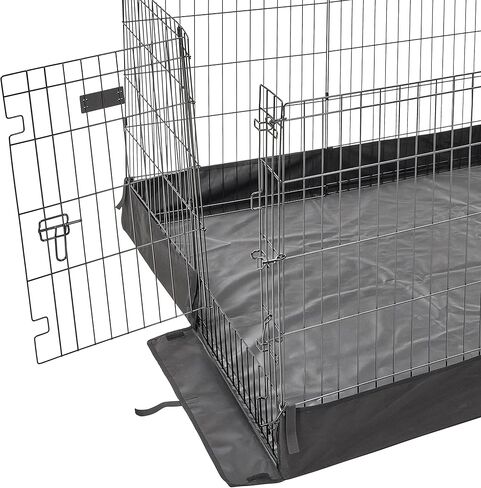 MidWest Homes for Pets Universal Pet Playpen 2-Panel Extension Kit | Fits Metal 24-Inch Dog Pens | Kit Measures 24H x 47.50W Inches| Includes 4 Thumb Snaps, 2 Ground Stakes in Saudi Arabia
