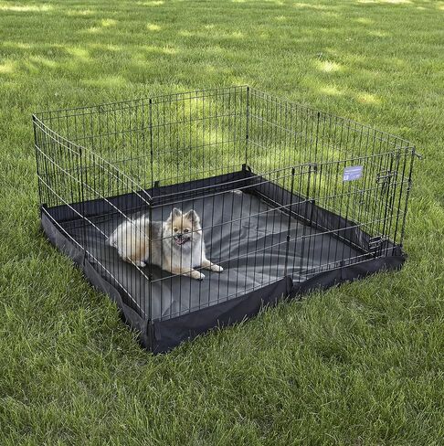 MidWest Homes for Pets Universal Pet Playpen 2-Panel Extension Kit | Fits Metal 24-Inch Dog Pens | Kit Measures 24H x 47.50W Inches| Includes 4 Thumb Snaps, 2 Ground Stakes in Saudi Arabia