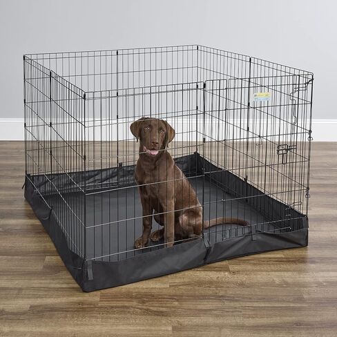 MidWest Homes for Pets Universal Pet Playpen 2-Panel Extension Kit | Fits Metal 24-Inch Dog Pens | Kit Measures 24H x 47.50W Inches| Includes 4 Thumb Snaps, 2 Ground Stakes in Saudi Arabia