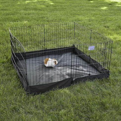 MidWest Homes for Pets Universal Pet Playpen 2-Panel Extension Kit | Fits Metal 24-Inch Dog Pens | Kit Measures 24H x 47.50W Inches| Includes 4 Thumb Snaps, 2 Ground Stakes in Saudi Arabia