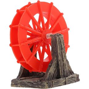 POPETPOP Wheel Ornaments Desktop Decor Aquarium Accessories Desktop Accessories Windmill Ornament Small Fish Fish Tank Aquarium Ornaments Windmill Decor Fish Tank Supply Betta Fish Aquarium