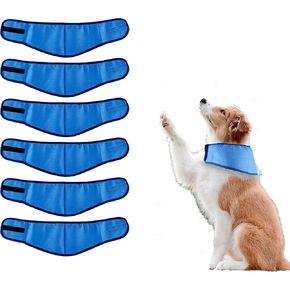 6 قطع من باندانا تبريد الكلاب من زانلر، طوق تبريد ثلجي للكلاب والحيوانات الاليفة، طوق تبريد فوري للكلاب والقطط، جيد التهوية في الطقس الحار والتهدئة (مقاس L) in Kuwait