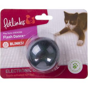 Petlinks Flicker Fun Electronic Light Ball Cat Toy, Battery Powered - Orange, One Size in Kuwait
