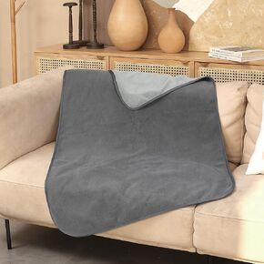 Kritter Planet Waterproof Love Bed Blanket, Reversible Furniture Protector Couch Sofa Cover for Dogs, Waterproof Bed Blanket Pad for Adults, Splash Squirt Blanket for Bed Washable, Queen Size