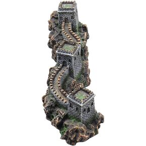 PATKAW حوض للأسماك المناظر الطبيعية الديكور Miniture التماثيل الحيوانية المصغرة التماثيل الجنية حوض السمك مخبأ الكهف حوض للأسماك الديكور مشهد مصغر تمثال خزان الأسماك زخرفة الطاولة in Kuwait