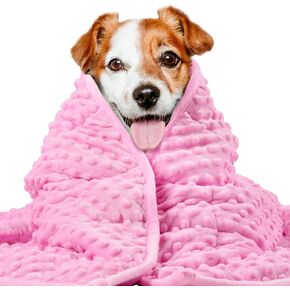 Weighted Blanket for Pets | Thunder Blanket for Dogs Anxiety | Premium Soft Minky | Relaxation & Calming & Anti Anxiety | Used in Car, Bed, Couch | Dark Grey, Washable Small 32" L x 24" W in Saudi Arabia