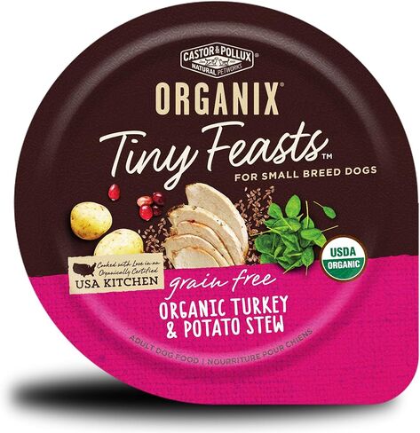 Castor & Pollux, Stew Organic Gluten Free Turkey Sweet Potato Tiny Feast Organic, 3.5 Ounce (Pack of 12) in Kuwait