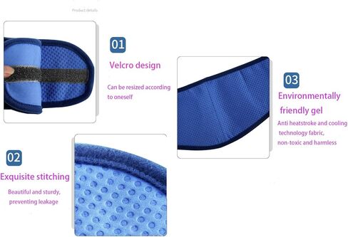 6 قطع من باندانا تبريد الكلاب من زانلر، طوق تبريد ثلجي للكلاب والحيوانات الاليفة، طوق تبريد فوري للكلاب والقطط، جيد التهوية في الطقس الحار والتهدئة (مقاس L) in Kuwait