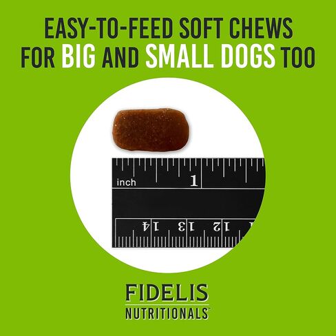 Dog Multivitamin Chewable (60 Vitamin Soft Chews), Made in USA, Complete Beneficial Nutrients, Vitamin & Mineral Supplement, Essential Fatty Acids, Antioxidants, Veterinarian Formulated in Kuwait