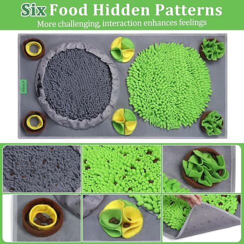 AODALIY 39.3 "x 19.6" حصيرة الشم للكلاب الكبيرة السلالات، XL الحيوانات الأليفة تغذية بطيئة العلف حصيرة للكلاب الكبيرة المتوسطة الصغيرة، ألعاب الكلاب التفاعلية للملل إشراك حواس الكلب الخاص بك وتحفيز عقولهم in Kuwait