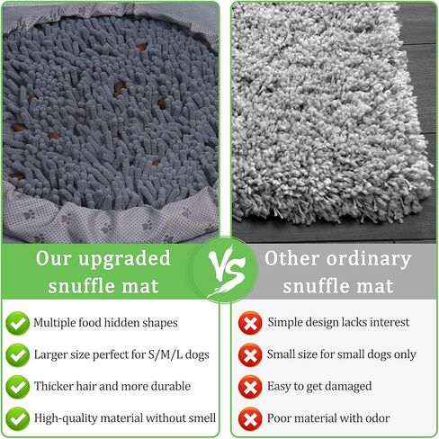 AODALIY 39.3 "x 19.6" حصيرة الشم للكلاب الكبيرة السلالات، XL الحيوانات الأليفة تغذية بطيئة العلف حصيرة للكلاب الكبيرة المتوسطة الصغيرة، ألعاب الكلاب التفاعلية للملل إشراك حواس الكلب الخاص بك وتحفيز عقولهم in Kuwait