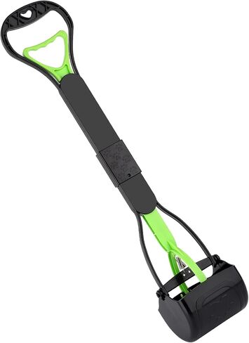 28inch Non-Breakable Pooper Scooper for Dogs, Long Handle Foldable Portable Dog Scooper with High Strength Durable Spring, Easy to Pick Up for Grass and Gravel in Saudi Arabia