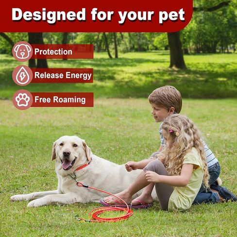 كابل ربط الكلب، ربطة عنق للكلاب بطول 10 أقدام مع خطاف دوار للكلاب في الفناء شديد التحمل، سلاسل للكلاب في الخارج للتخييم واللعب والفناء الخلفي حتى 165 رطلاً in Kuwait