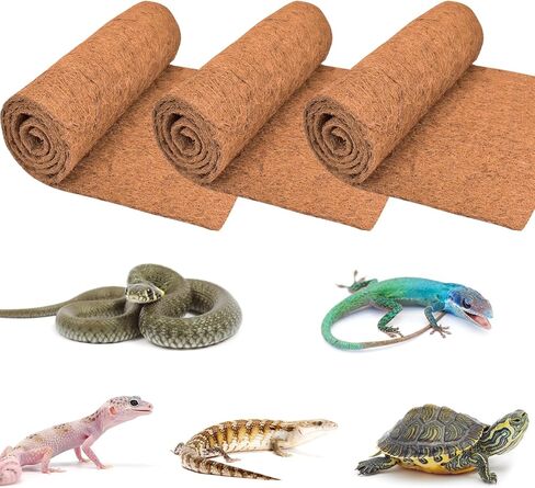 ZeeDix 10 Pcs Reptile Carpet 12x12 Inch Coconut Fiber Mat for Tank Bedding in Saudi Arabia