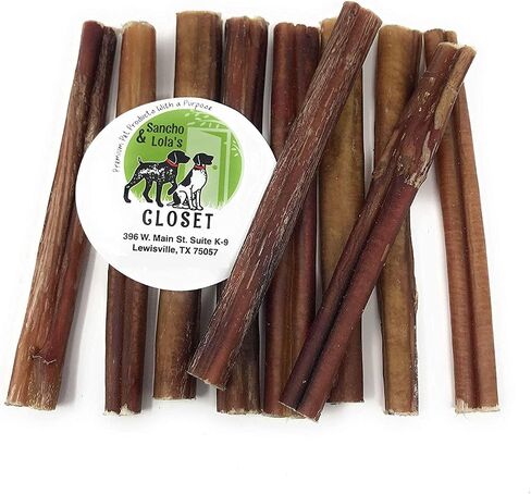 Sancho & Lola's Closet USA Black Angus Bully Sticks for Dogs-6-Inch Standard 5PK Gourmet Small Batch Grain-Free Rawhide-Free Pizzle Dog Chews - No Odor in Saudi Arabia